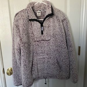 PINK Sherpa Pullover
